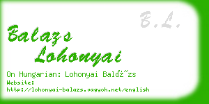 balazs lohonyai business card
